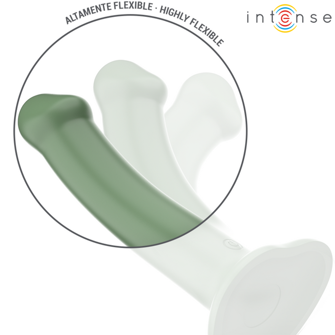 Intense – Becca vibrator met zuignap 10 vibraties groen met afstandsbediening
