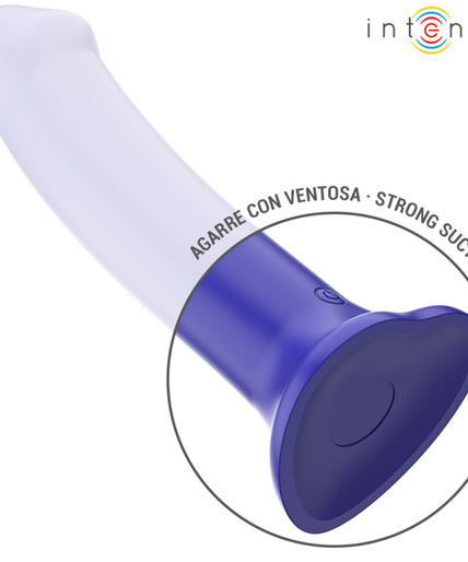 INTENSE - VICTORIA VIBRATOR WITH SUCTION CUP 10 VIBRATIONS DARK BLUE REMOTE CONTROL