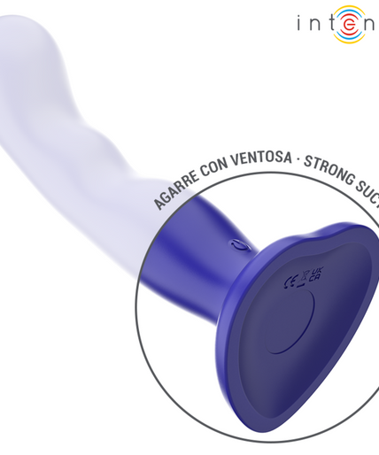 INTENSE - SHORTY VIBRATOR WITH SUCTION CUP BLUE REMOTE CONTROL