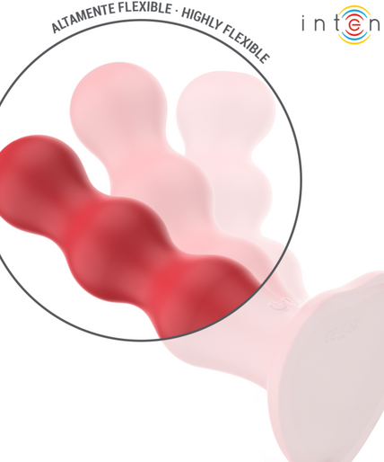 INTENSE - CODY VIBRATOR WITH SUCTION CUP RED REMOTE CONTROL