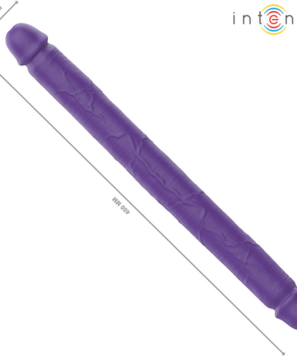 INTENSE - GUNTER DILDO DOUBLE VIBRATOR 40 CM PURPLE REMOTE CONTROL