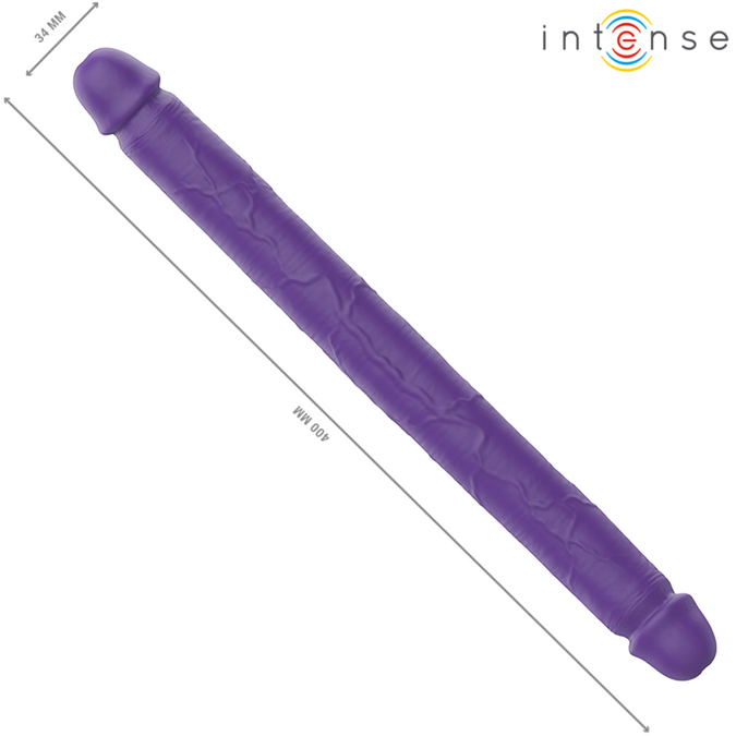 INTENSE - GUNTER DILDO DUBBELE VIBRATOR 40 CM PAARS AFSTANDSBEDIENING
