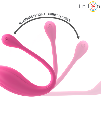 INTENSE - JANICE U VIBRATOR DOUBLE STIMULATION 10 VIBRATIONS PINK REMOTE CONTROL