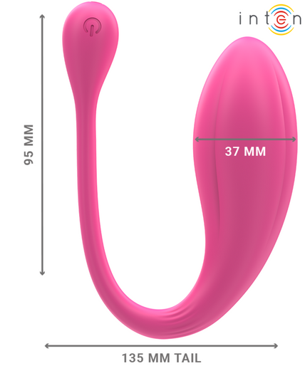 INTENSE - JANICE U VIBRATOR DOUBLE STIMULATION 10 VIBRATIONS PINK REMOTE CONTROL