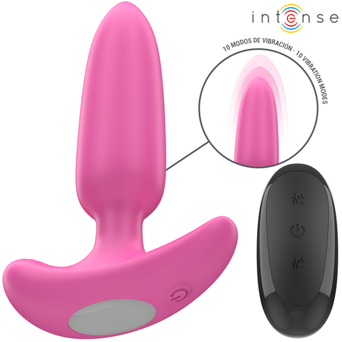 Intense – Ross Anale Plug 10 Trillingen Roze Afstandsbediening