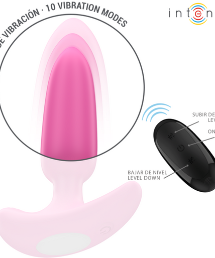 INTENSE - ROSS ANAL PLUG 10 VIBRATIONS PINK REMOTE CONTROL