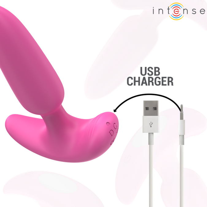 Intense – Ross Anale Plug 10 Trillingen Roze Afstandsbediening