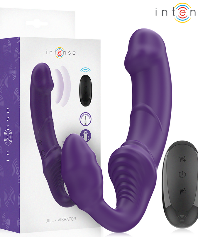 Intense – Jill Double Vibrator 20 Cm Purple Remote Control