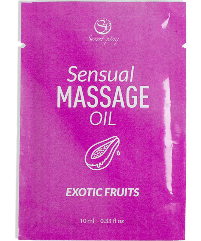 SECRETPLAY - EXOTISCHE VRUCHTEN MASSAGEOLIE EENMALIG GEBRUIK 10 ML