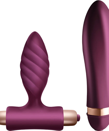 CLIMAXIMUM - DESIRE KIT GEDRAAIDE VIBRATOR + ANALE PLUG