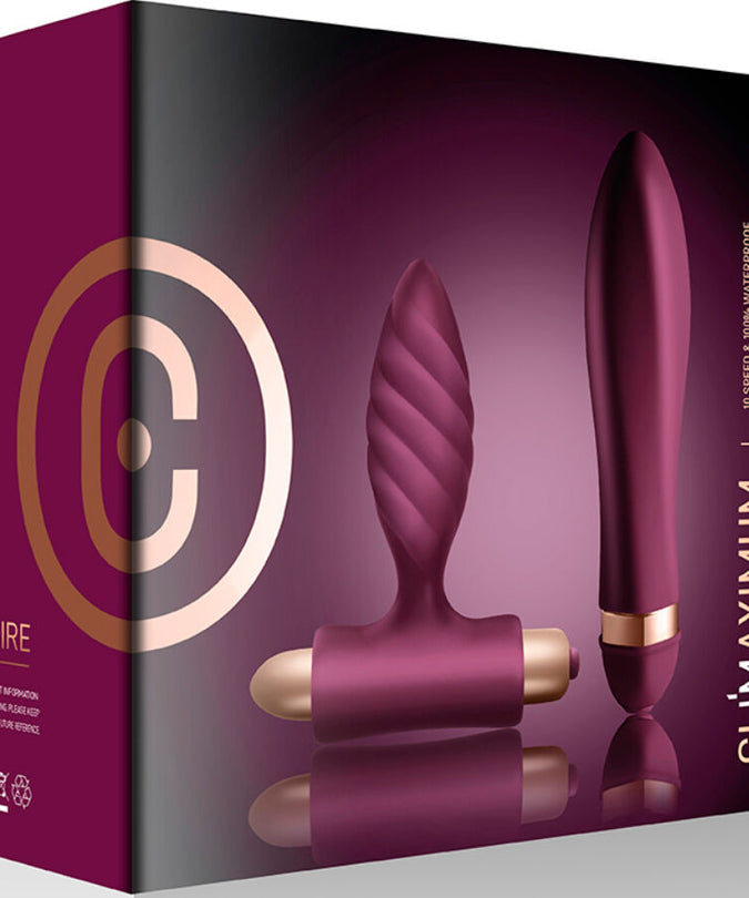 CLIMAXIMUM - DESIRE KIT TWISTED VIBRATOR + ANAL PLUG