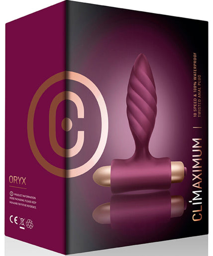 CLIMAXIMUM - ORYX TWISTED ANAL PLUG