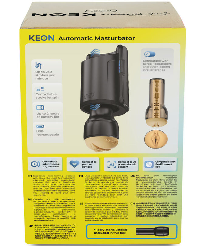 Kiiroo – Keon Wifi Combo Victoria June Automatic Masturbator + Feel Stroker