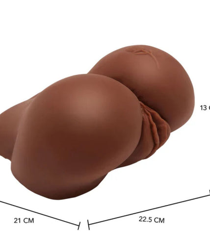 ACT - BIG ASS REALISTIC MASTURBATOR WITH BROWN VIBRATOR