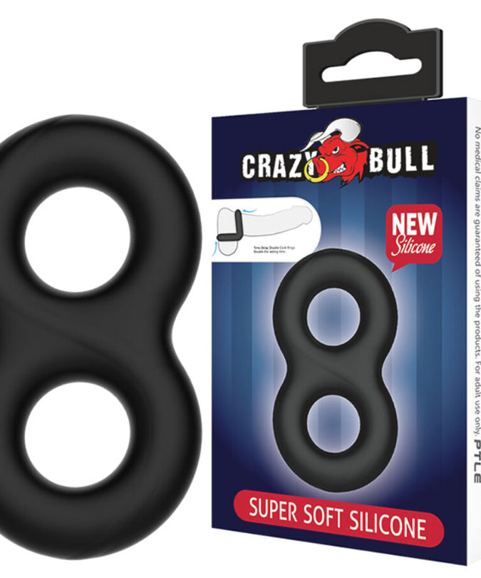 CRAZY BULL - DUBBELE INFINITY SILICONEN RING