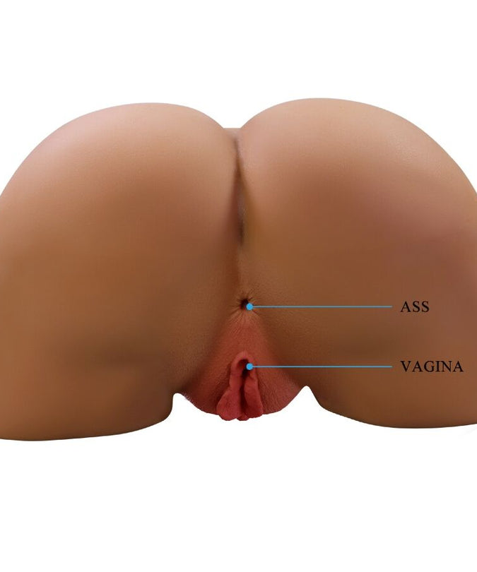 CRAZY BULL - GERIANN REALISTISCHE VROUWELIJKE BILVIBRATOR EN ZUIGER MET GELUID 5,5 KG
