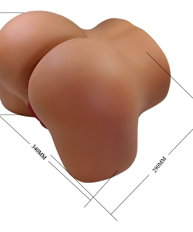 CRAZY BULL - WENDY REALISTIC FEMALE BUTT VIBRATOR AND SUCKER WITH SOUND 11 KG