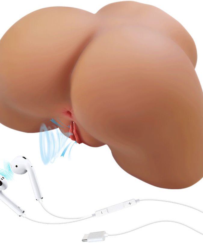 CRAZY BULL - ILANA REALISTISCHE VROUWELIJKE BILVIBRATOR EN ZUIGER MET GELUID 6,8 KG