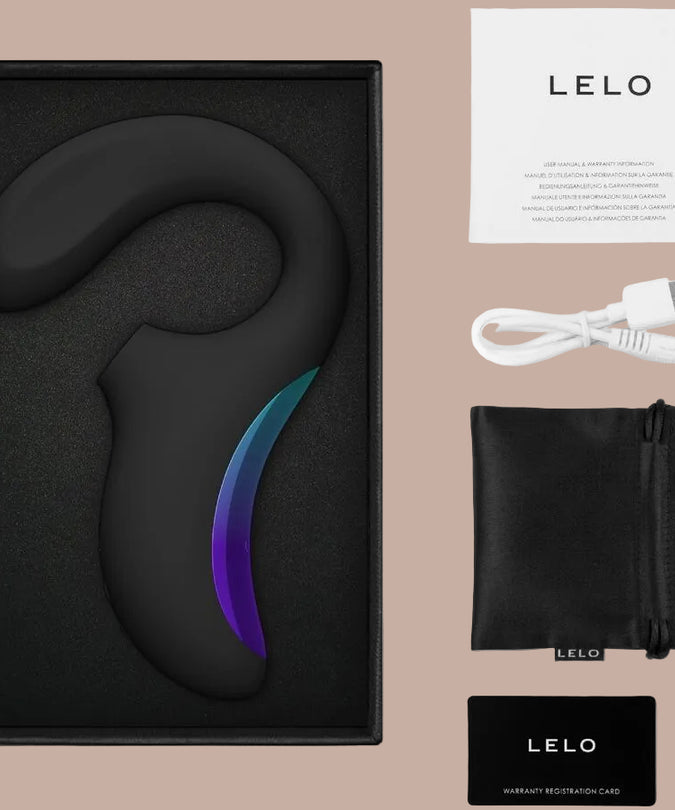 LELO – ENIGMA WAVE Drievoudige Vibratiemassager – Zwart