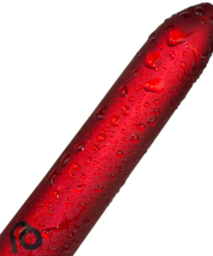 ROCKS-OFF - RECHARGEABLE VIBRATING BULLET POPPY RED