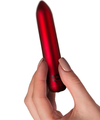 ROCKS-OFF - RECHARGEABLE VIBRATING BULLET POPPY RED