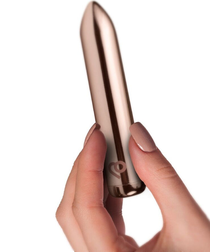 ROCKS-OFF - RECHARGEABLE VIBRATING BULLET GOLDEN ROSE