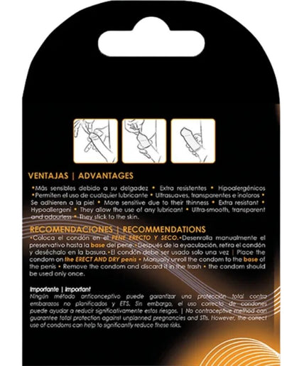 UNIQ - KLASSIEKE LATEXVRIJE CONDOMS 3 STUKS