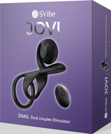 SNAIL VIBE - JOVI COUPLES RING REMOTE CONTROL BLACK