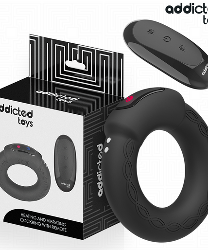ADDICTED TOYS - HEATING EFFECT VIBRATING COCK RING REMOTE CONTROL