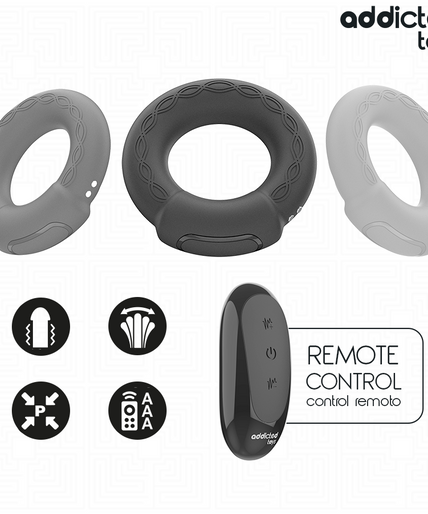 ADDICTED TOYS - HEATING EFFECT VIBRATING COCK RING REMOTE CONTROL