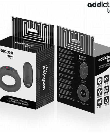 ADDICTED TOYS - HEATING EFFECT VIBRATING COCK RING REMOTE CONTROL