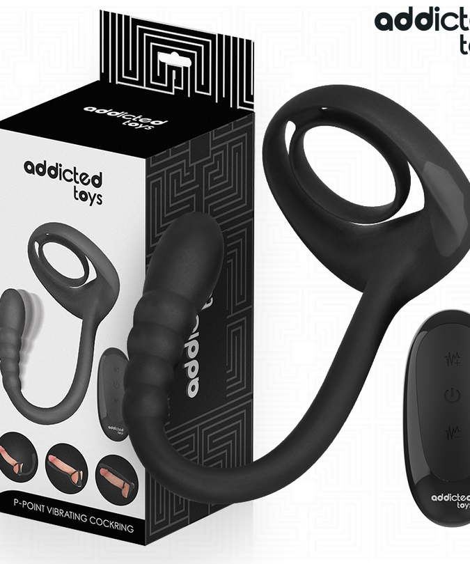 ADDICTED TOYS - P-SPOT VIBRATING COCK RING REMOTE CONTROL