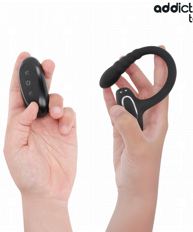 ADDICTED TOYS - P-SPOT VIBRATING COCK RING REMOTE CONTROL