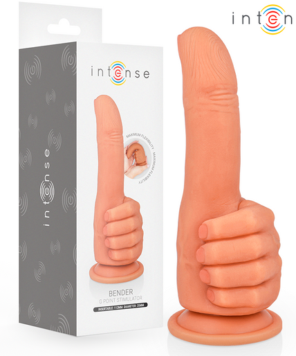 INTENSE - BENDER G-SPOT STIMULATOR FLEXIBLE HAND 11.3 CM