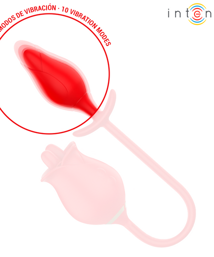 INTENSE - MELANIE DOUBLE CLITORIS STIMULATOR WITH ZIGZAG TONGUE