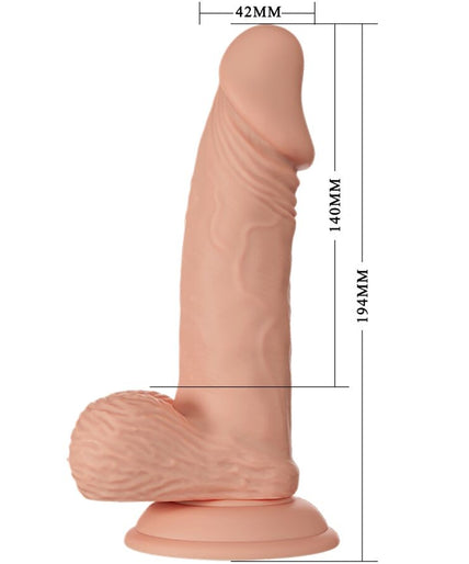 BAILE - PRACHTIGE ONTMOETING ZEBULON FLEXIBELE REALISTISCHE DILDO 19.4 CM NATUREL