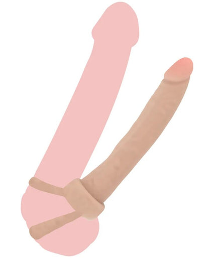 GET REAL - DOUBLE TROUBLE SILICONE ANAL PENETRATOR 16 CM