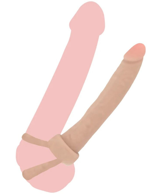 GET REAL - DOUBLE TROUBLE SILICONE ANAL PENETRATOR 16 CM