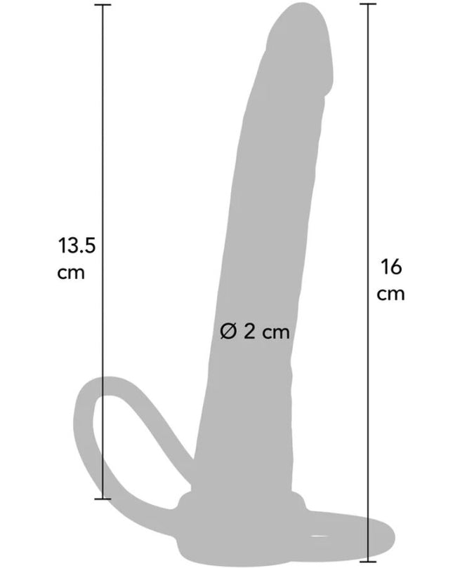 GET REAL - DOUBLE TROUBLE SILICONE ANAL PENETRATOR 16 CM