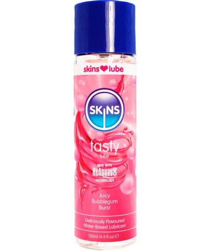 SKINS - SMAKELIJK GLIJMIDDEL OP WATERBASIS BUBBELGUM 130 ML