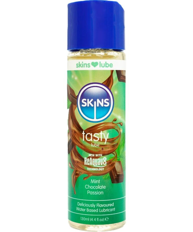 SKINS - HEERLIJK GLIJMIDDEL OP WATERBASIS MINT & CHOCOLADE 130 ML