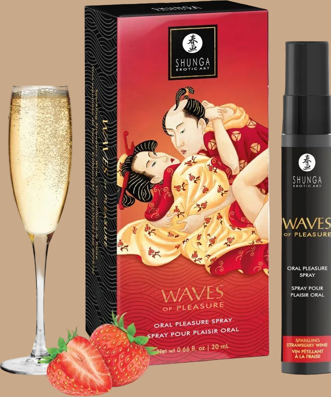 SHUNGA - WAVES PLEASURE SPRAY MONDELING VERLEIDELIJKE AARDBEI 20 ML
