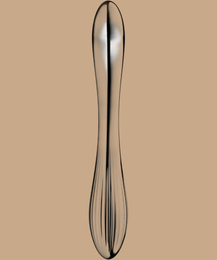 Satisfyer Pure Gravity 1 – Roestvrijstalen dubbelzijdige dildo