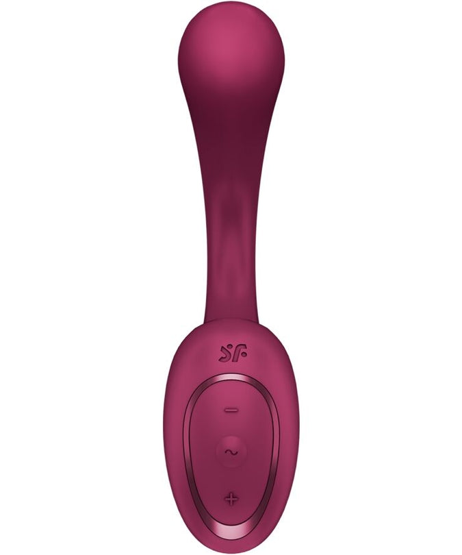 SATISFYER - G FOR GODDESS 2 RABBIT VIBRATOR BOTTLE BORDEAUX