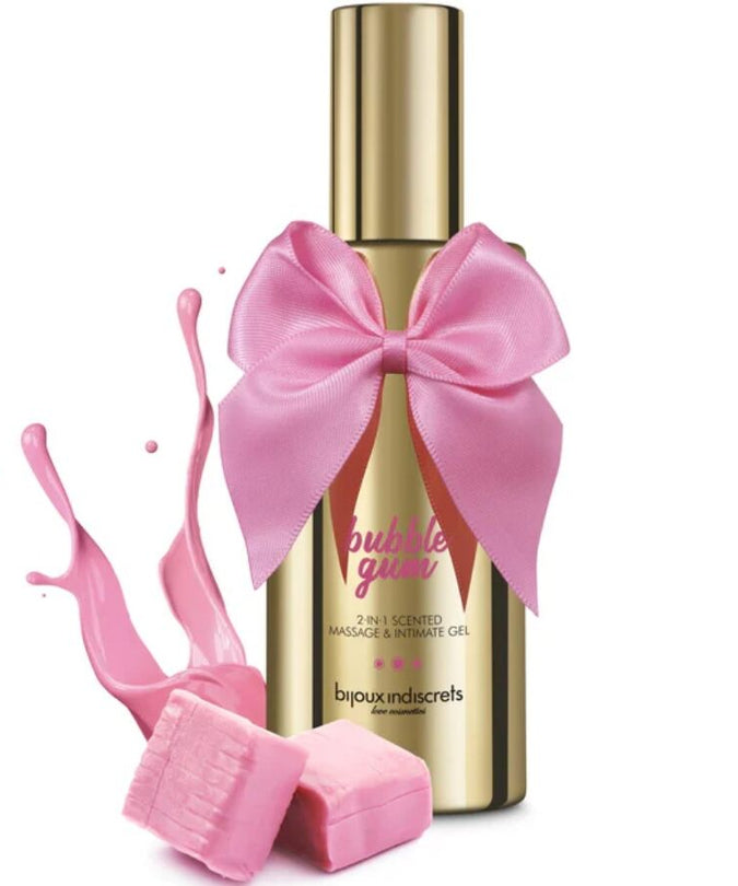 BIJOUX - BUBBLE GUM 2·IN·1 SCENTED MASSAGE & INTIMATE GEL 100 ML