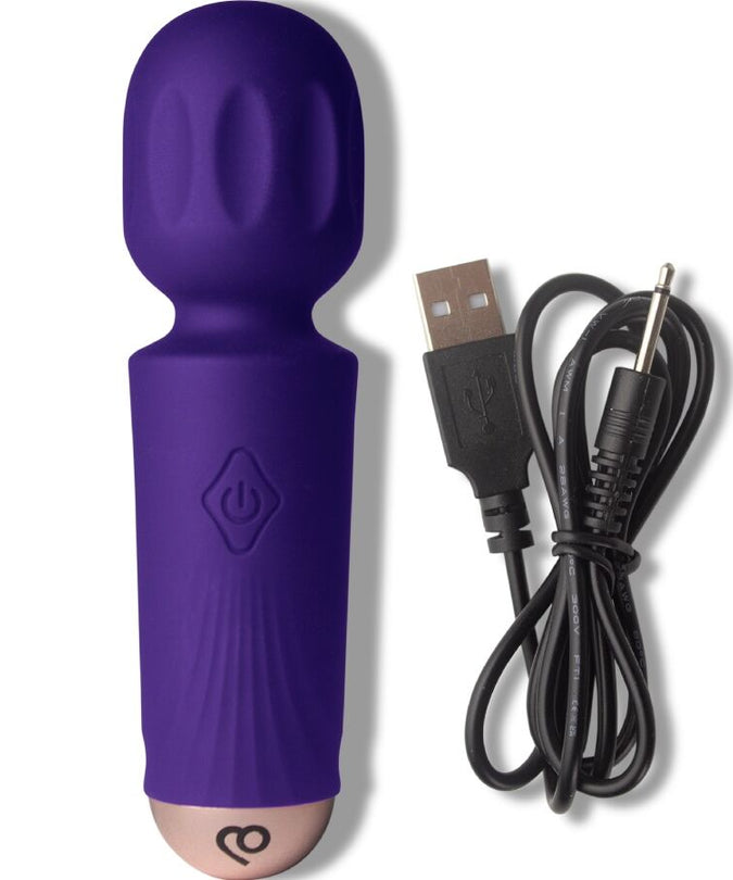 ROCKS-OFF - MINI RECHARGEABLE WAND 16 FUNCTIONS VIOLET DREAM