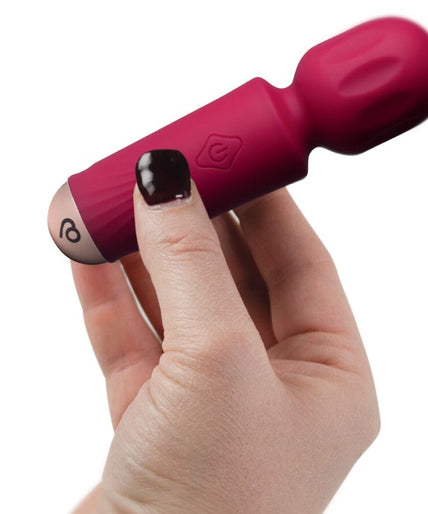 ROCKS-OFF - MINI RECHARGEABLE WAND 16 FUNCTIONS AZALEA RED