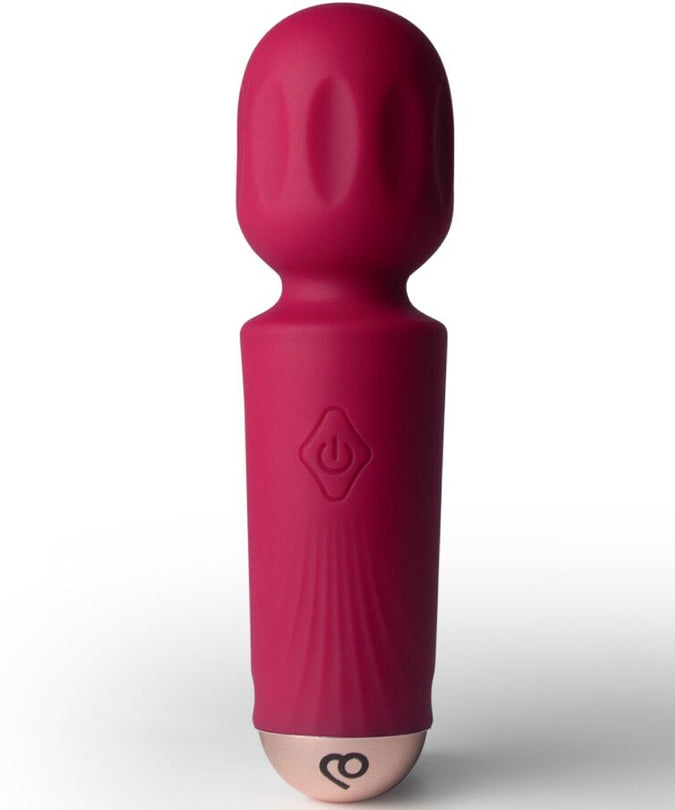 ROCKS-OFF - MINI RECHARGEABLE WAND 16 FUNCTIONS AZALEA RED
