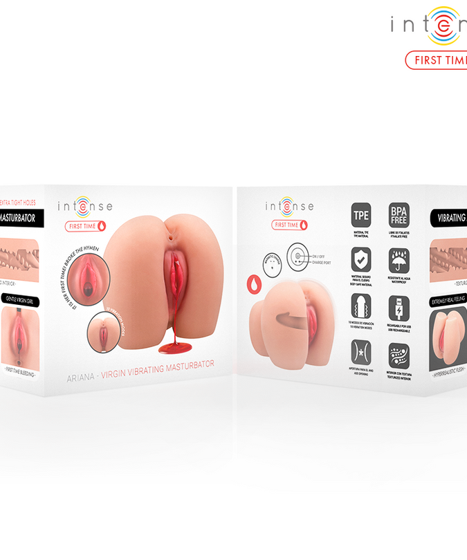 INTENSE FIRST TIME - ARIANA VIRGIN VIBRATOR MASTURBATOR WITH BLEEDING