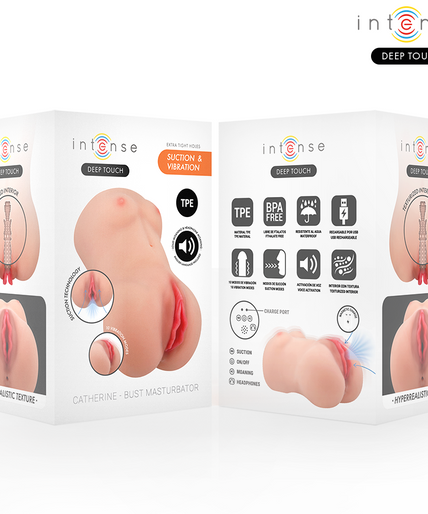 INTENSE DEEP TOUCH - CATHERINE VIBRATOR & SUCTION MASTURBATOR WITH VOICE